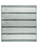 Liora Manne' Malibu Faded Stripe 7'10" x 7'10" Square Outdoor Area Rug