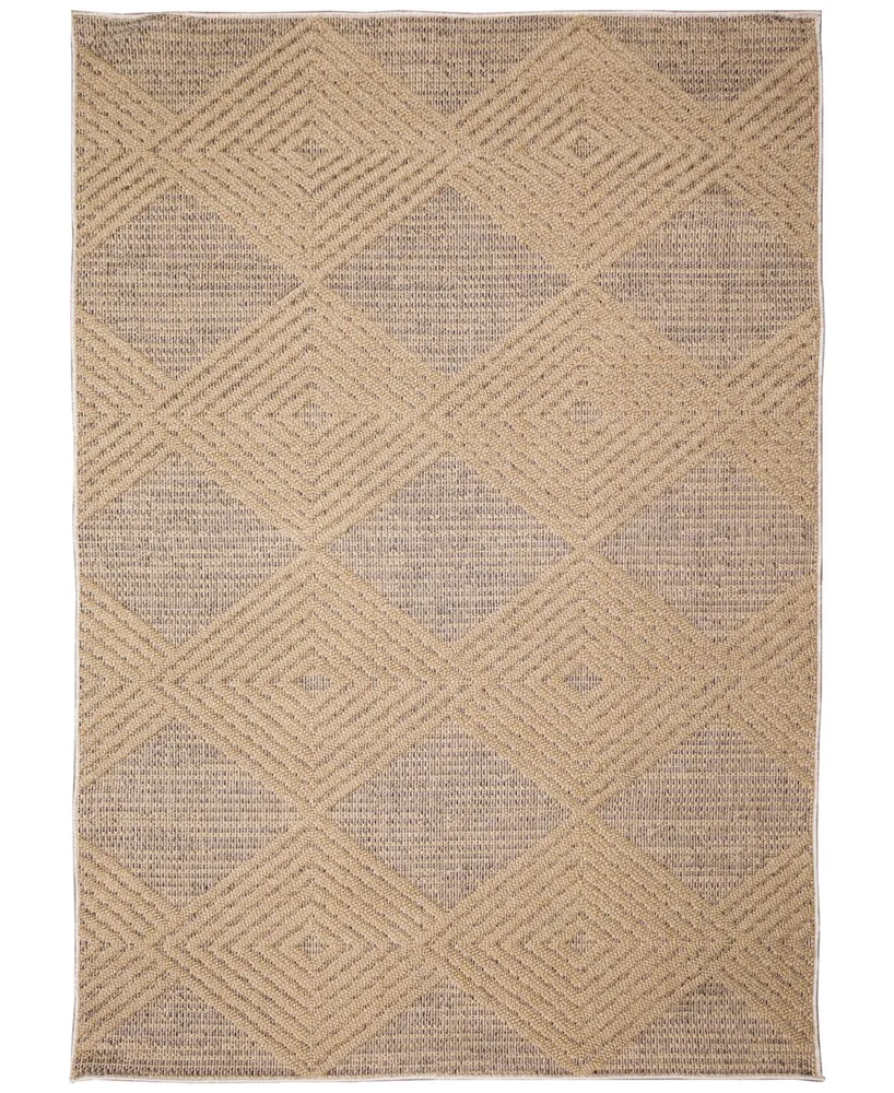 Liora Manne' Dunes Modern Diamond 3'3" x 4'11" Outdoor Area Rug