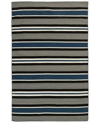 Liora Manne' Sorrento Cabana Stripe 5' x 7'6" Outdoor Area Rug