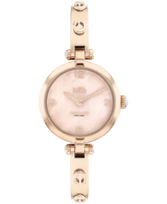 Coach Women's Cary Stainless Steel Bangle Bracelet Watch 26mm - Rose Gold