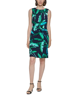Tommy Hilfiger Women's Beverly Hills Twist-Front Jersey Dress