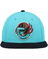 Men's Mitchell & Ness Turquoise, Black Vancouver Grizzlies Hardwood Classics Team Two-Tone 2.0 Snapback Hat