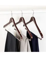 Contoured Cherry Suit Hangers, Set of 6