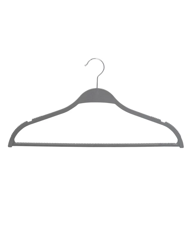 Honey-Can-Do Gray Natural Wheat Husk Slim Hangers (25-Pack)