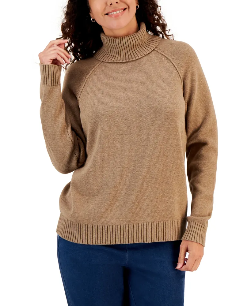 Karen Scott Women's Plush Polo Sweater, Created for Macy's - Macy's