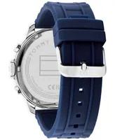 Tommy Hilfiger Men's Navy Silicone Strap Watch 50mm