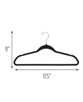 Slim Profile Rubber Hangers, Set of 30