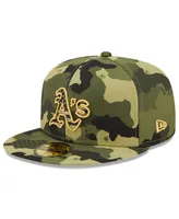 Men's New Era Camo Oakland Athletics 2022 Armed Forces Day On-Field 59Fifty Fitted Hat