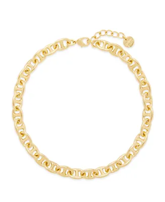 brook & york Tess Anchor Chain Anklet - Gold