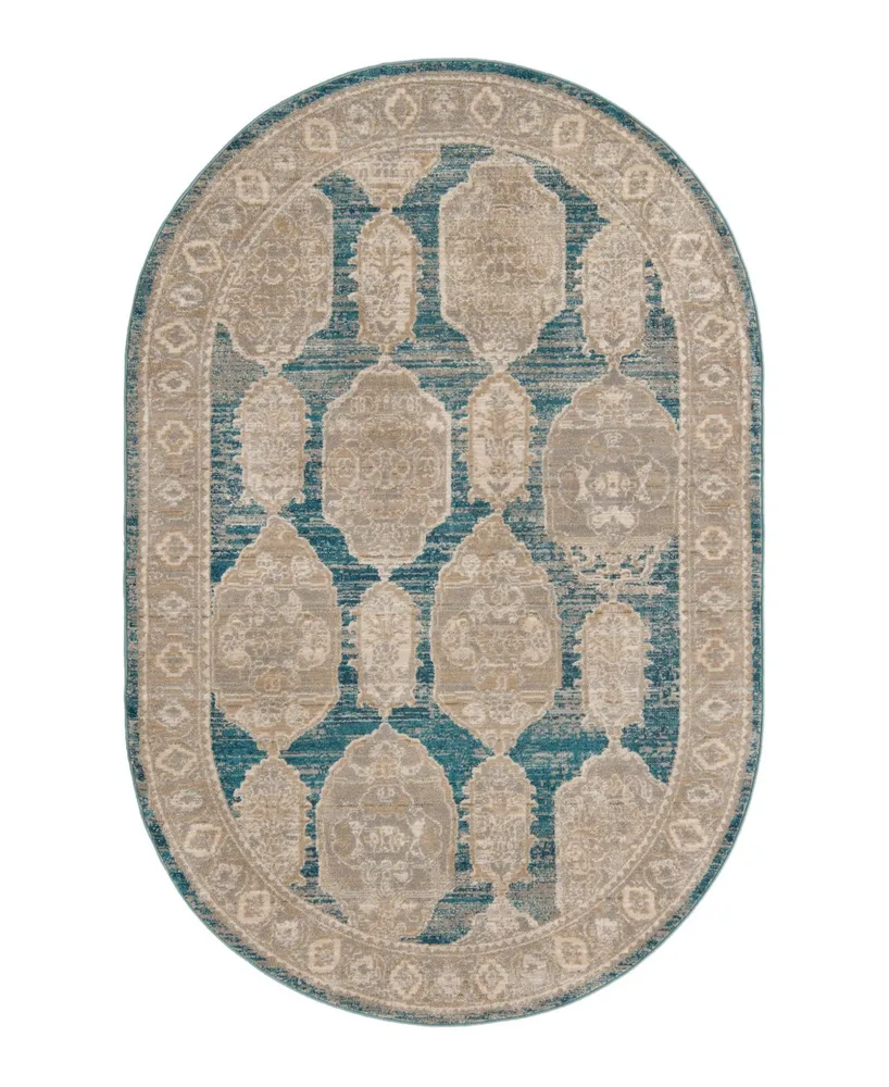 Bayshore Home Dolores DOL03 5'3" x 8' Oval Area Rug