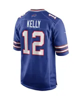 Men's Nike Jim Kelly Royal Buffalo Bills Game Retired Player Jersey