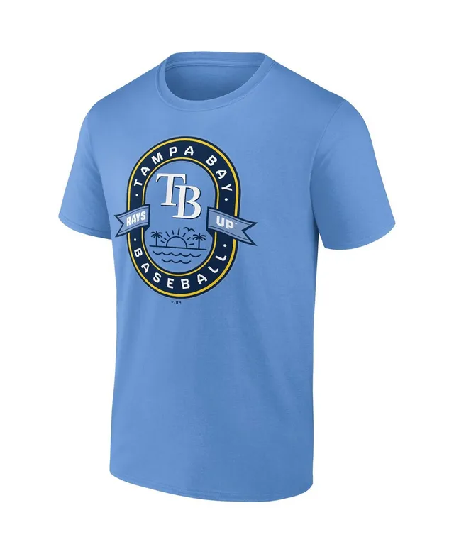 Fanatics Branded Men's Heathered Gray Tampa Bay Rays Cooperstown Collection Forbes Team T-Shirt - Heather Gray