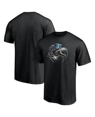 Men's Fanatics Black North Carolina Tar Heels Team Midnight Mascot T-shirt
