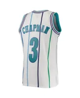 Men's Mitchell & Ness Rex Chapman White Charlotte Hornets 1988-89 Hardwood Classics Swingman Jersey