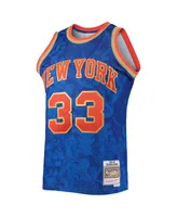 Men's Mitchell & Ness Patrick Ewing Blue New York Knicks Hardwood Classics 1991-92 Lunar Year Swingman Jersey