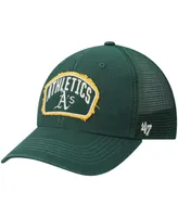 Men's '47 Brand Green Oakland Athletics Cledus Mvp Trucker Snapback Hat