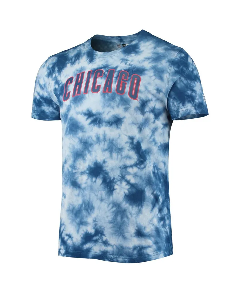 Men's New Era Royal Chicago Cubs Team Tie-Dye T-shirt