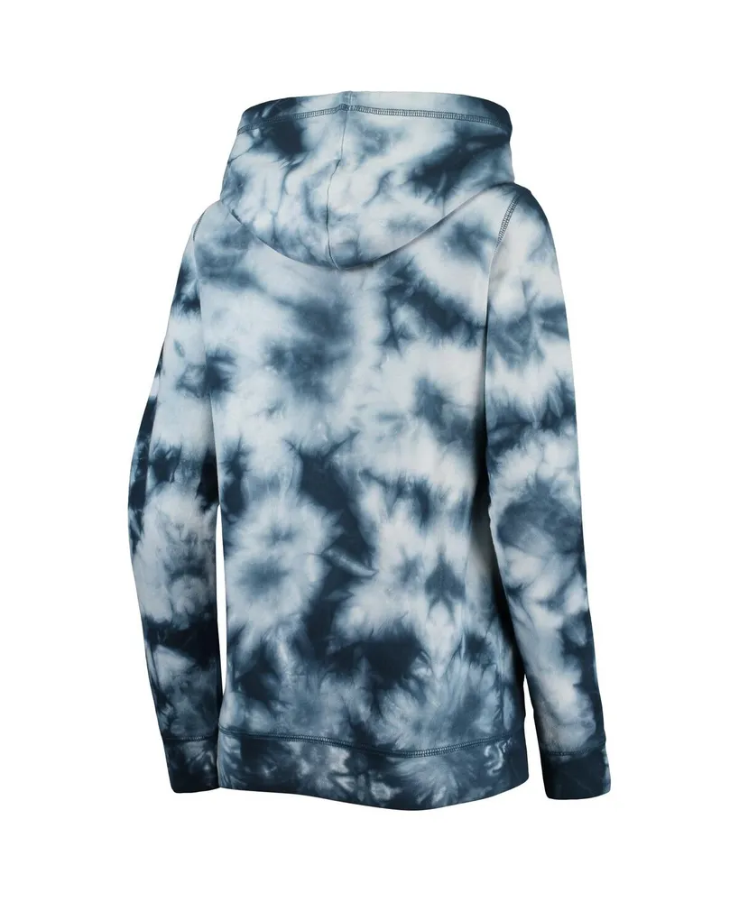 Women's New Era Navy York Yankees Tie-Dye Full-Zip Hoodie