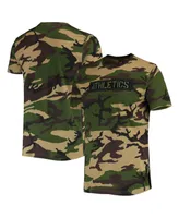 Men's New Era Camo Oakland Athletics Club T-shirt