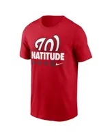 Men's Nike Red Washington Nationals Natitude Local Team T-shirt