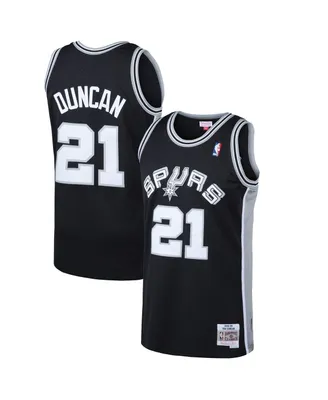 Men's Mitchell & Ness Tim Duncan Black San Antonio Spurs 1998-99 Hardwood Classics Swingman Jersey