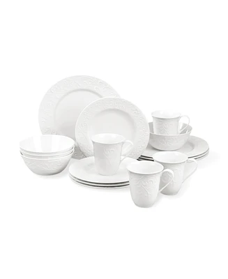 Opal Innocence Carved 16 Pc. Dinnerware Set, Service for 4