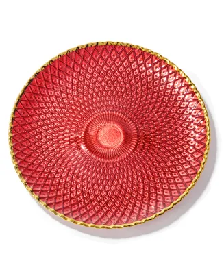 American Atelier Peacock Charger Plate