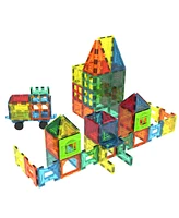 Mag-Genius 102 Piece Magnetic Building Block Play People Castle Set