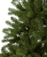 New Haven Spruce Natural Look Artificial Christmas Tree with Lights, 72"