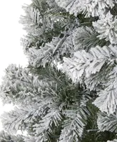 Flocked West Virginia Fir Artificial Christmas Tree