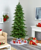 South Carolina Fir Artificial Christmas Tree with Lights and Bendable Branches, 96"