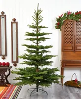 Layered Washington Spruce Artificial Christmas Tree with Bendable Branches, 90"