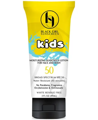 Black Girl Sunscreen Kids Broad Spectrum Sunscreen Spf 50, 3 oz.