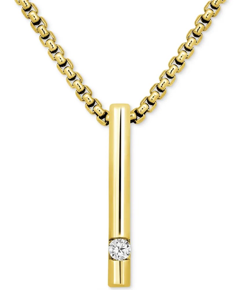 ASHI Vertical Bar Diamond Pendant 629B8SWFHPDYG - Smithworks Fine Jewelry