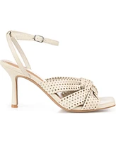 Journee Collection Women's Naommi Perforated Sandals