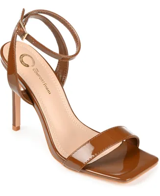 Journee Collection Women's Dorian Stiletto Square Toe Sandals