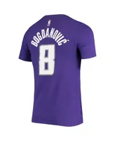 Men's Nike Bogdan Bogdanovic Purple Sacramento Kings Name and Number Performance T-shirt