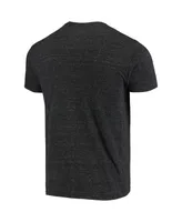 Men's Original Retro Brand Heathered Black Minnesota United Fc Area Code Tri-Blend T-shirt