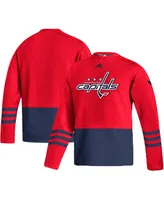 Men's adidas Red Washington Capitals Logo Aeroready Pullover Sweater