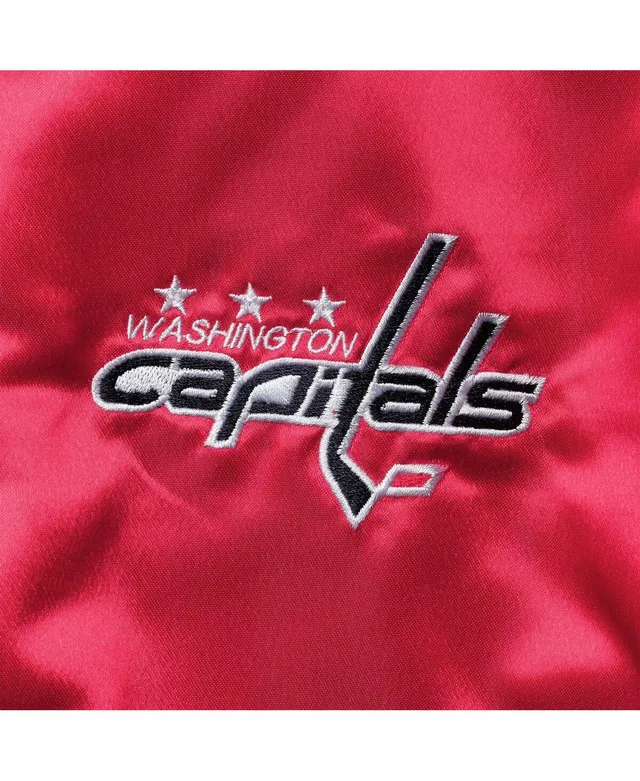 Starter Big Boys Red Washington Capitals Raglan Full-Snap Varsity Jacket -  Macy's