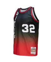 Men's Mitchell & Ness Bill Walton Red, Black Portland Trail Blazers 1976/77 Hardwood Classics Fadeaway Swingman Player Jersey