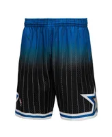 Men's Mitchell & Ness Royal and Black Orlando Magic 1994/95 Hardwood Classics Fadeaway Reload 3.0 Swingman Shorts