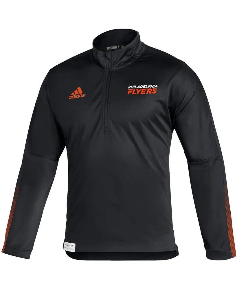 Men's adidas Black Philadelphia Flyers Quarter-Zip Jacket