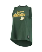 Women's Dkny Sport Green Oakland Athletics Marcie Tank Top