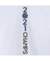 Men's Fanatics White New York City Fc 2021 Mls Cup Champions One Team Roster T-shirt