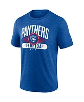 Men's Fanatics Heathered Royal Florida Panthers Americana Stars Stripes Tri-Blend T-shirt