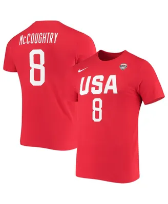 Women's Nike Angel McCoughtry Usa Basketball Red Name and Number Performance T-shirt