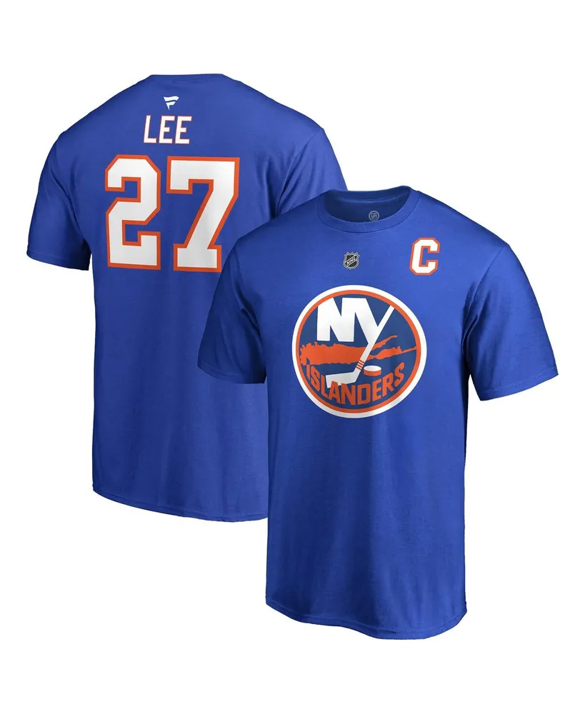 Men's Fanatics Anders Lee Royal New York Islanders Name and Number T-shirt