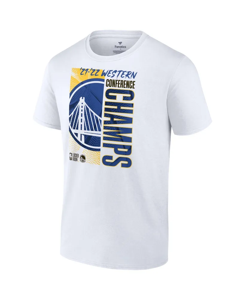 Men's Fanatics White Golden State Warriors 2022 Western Conference Champions Locker Room T-Shirt