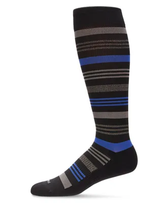 Men's Striped Nylon Compression Socks